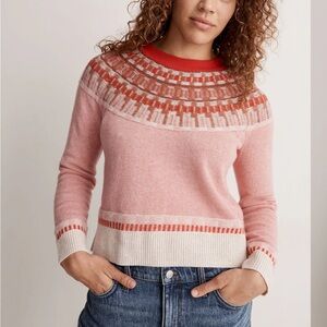 Madewell Fair Isle Mayer Pullover Sweater